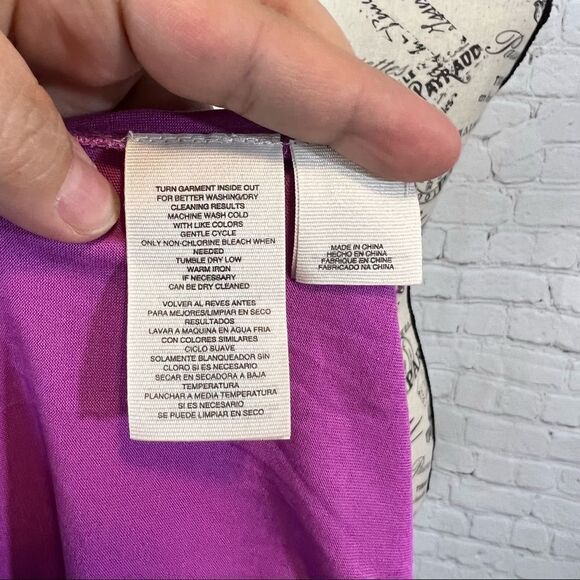 Rachel Rachel Roy Criss Cross T-shirt size small purple - Picture 9 of 9